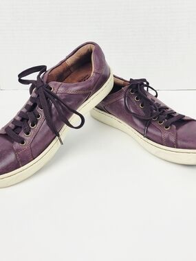 Born Allegheny Shoes F69647 Leather Sneaker~EU 38/US Men 6/Women 7.5~Plum Purple